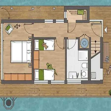 Dom wakacyjny Floating House Kappeln